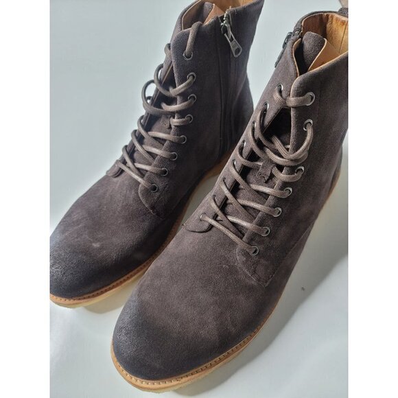 New Mens Blackstone Bitter Chocolate Boots High Top Suede Round Toe  SZ 47 main image 6